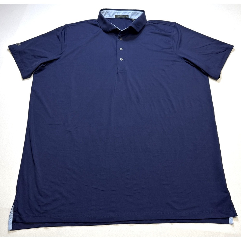 Greyson Polo Shirt Mens 2XL Blue Short Sleeve Golf Performance Stretch